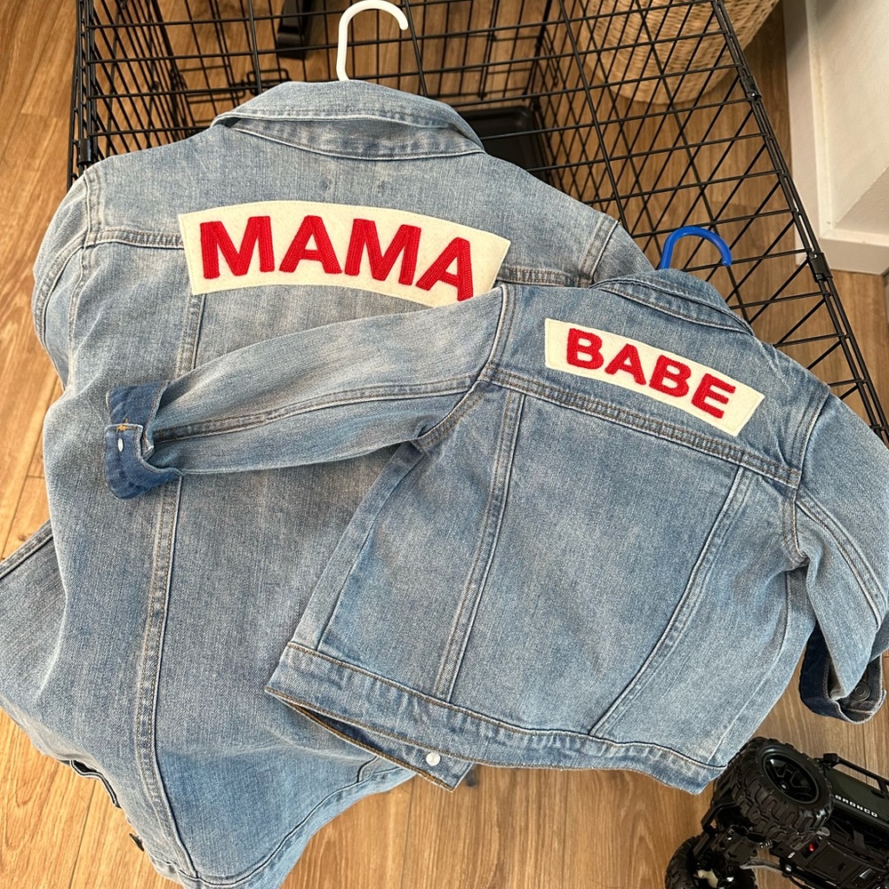 Mama + Babe Matching Jean jackets!